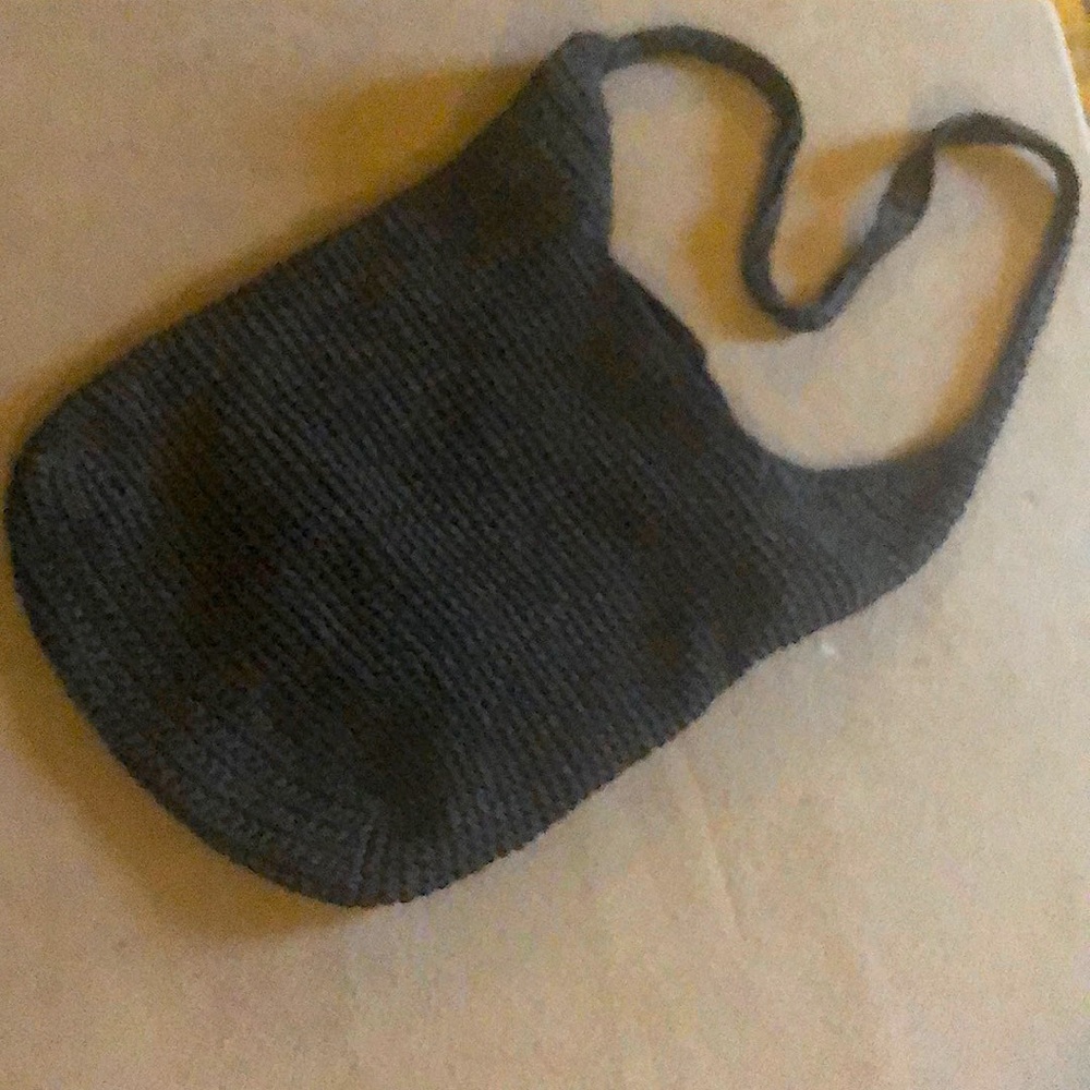 Dark brown beach bag